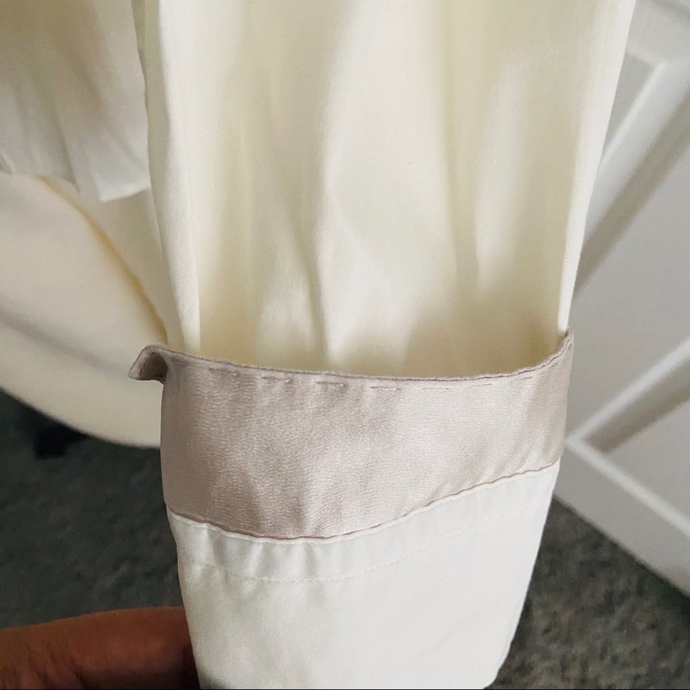 Brunello Cucinelli Cream Button Down Shirt - Picture 9 of 10